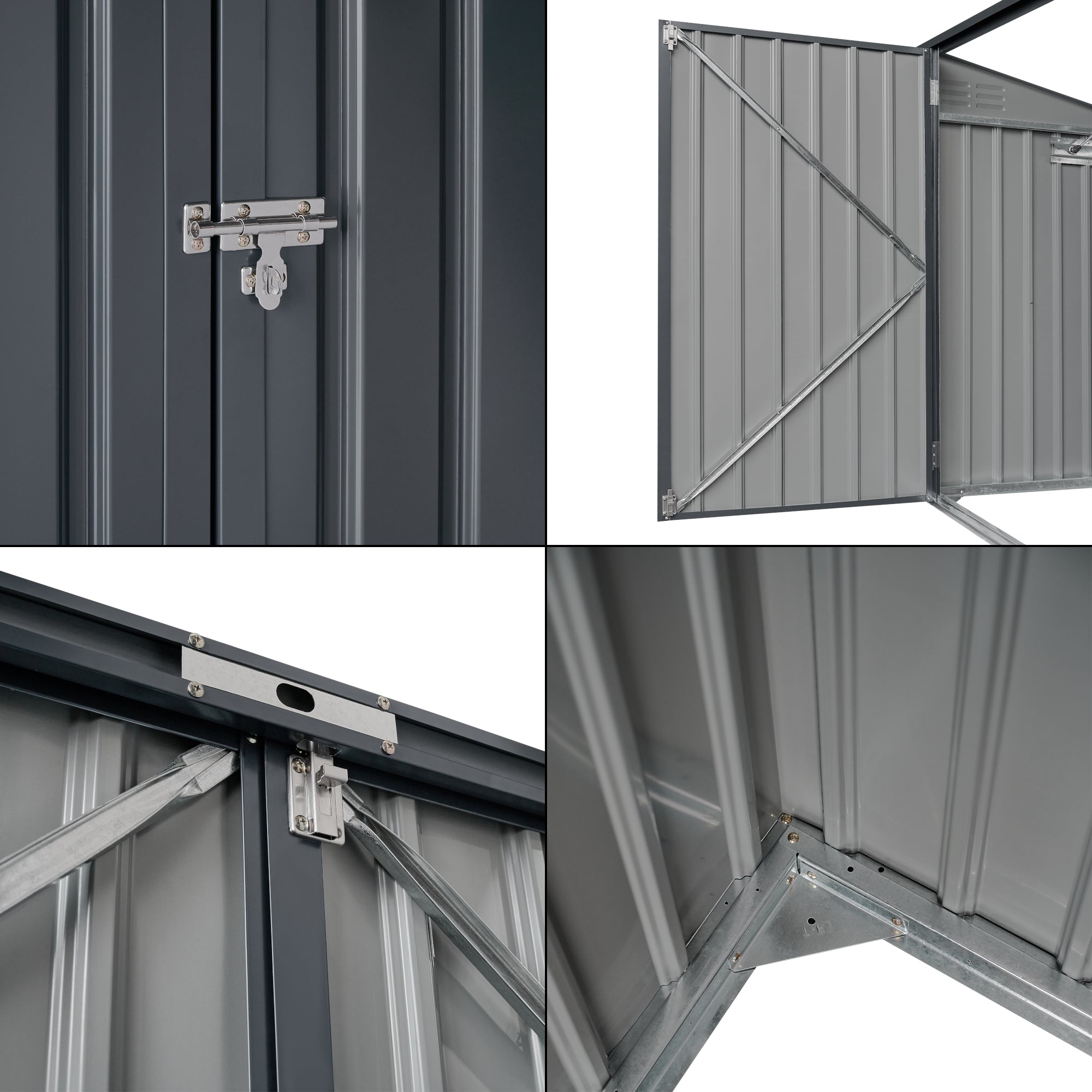 Deposito da Giardino Grebin per 2 Bidoni da 240 L [en.casa]