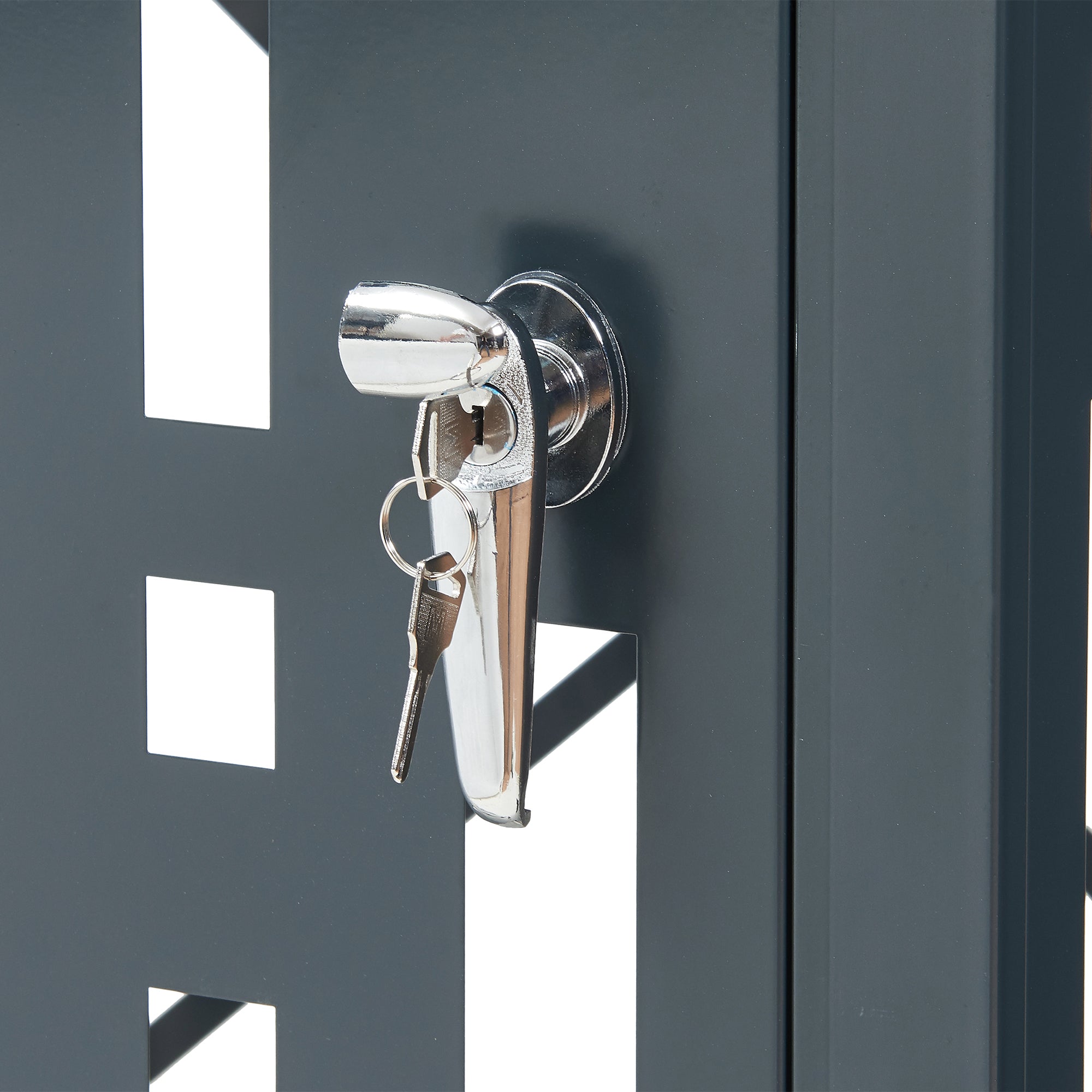 Box Copribidone Bernalda in Acciaio Deposito per 1 Bidone da 240L 116x68x80 cm Antracite casa.pro