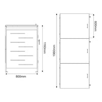 Box Copribidoni Bernalda in Acciaio Deposito per 3 Bidoni da 240L 116x196x80 cm Antracite casa.pro