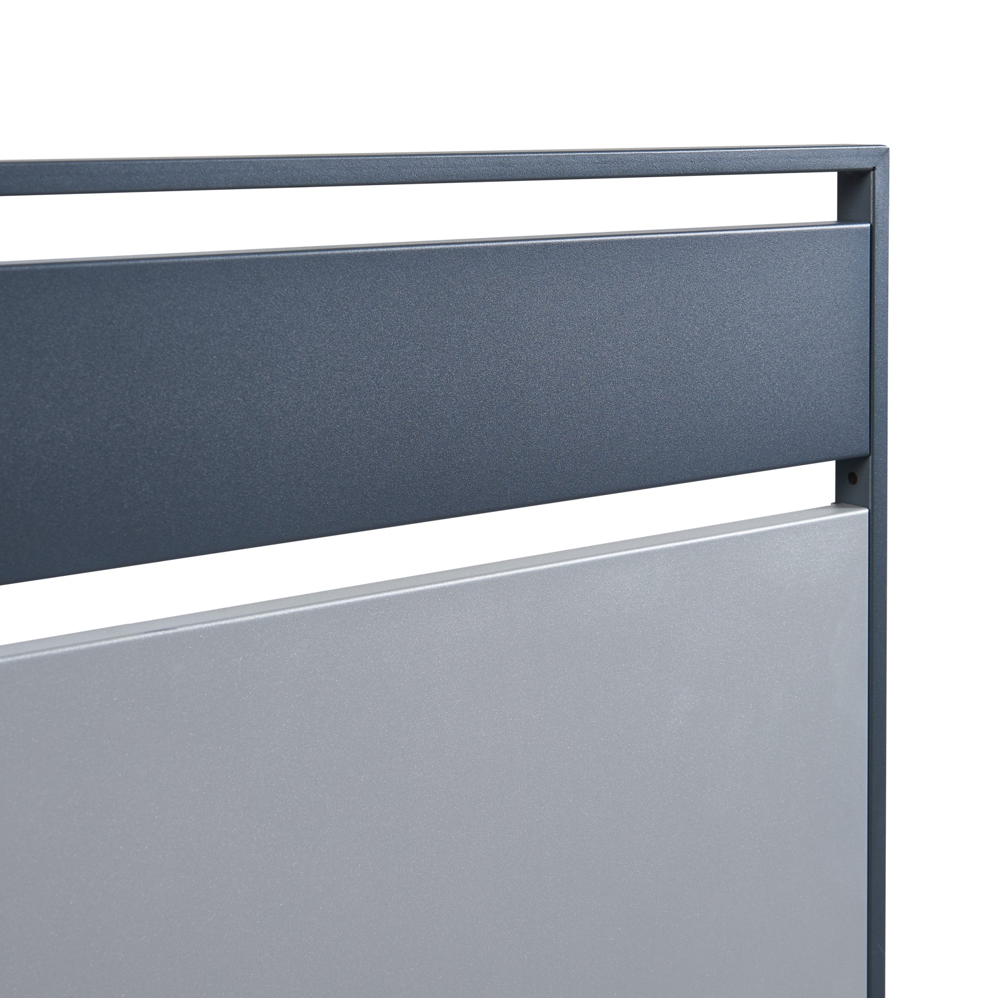 Recinzione Frangivista Uusikaupunki per Bidoni di Rifiuti 1 Pannello a Doghe - Antracite / Argentato [en.casa]