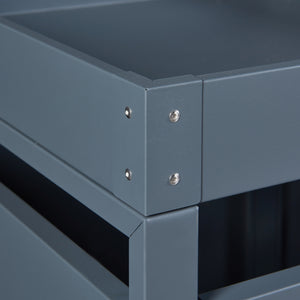 Deposito Bidoni di Rifiuti Valkeakoski Box per 2 Bidoni da 120 L - Antracite [en.casa]