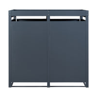 Deposito Bidoni di Rifiuti Valkeakoski Box per 2 Bidoni da 120 L - Antracite [en.casa]