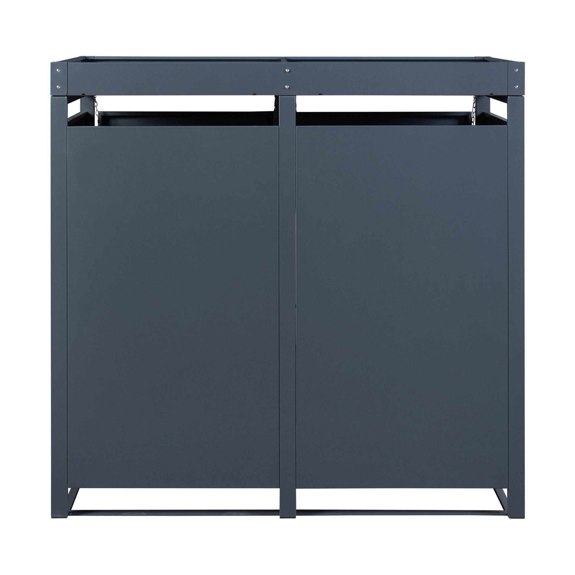 Deposito Bidoni di Rifiuti Valkeakoski Box per 2 Bidoni da 120 L - Antracite [en.casa]