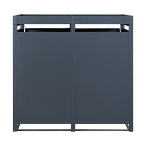 Deposito Bidoni di Rifiuti Valkeakoski Box per 2 Bidoni da 120 L - Antracite [en.casa]