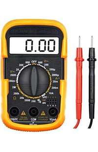 Multimetro Digitale Tester Professionale Tascabile con Cavi Puntali Display 830LN