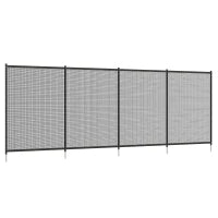 Recinzione Barriera di Sicurezza per Piscina a Rete, Set di 4 Pannelli, 365L x 126H cm, Nero