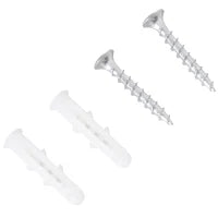 Libreria da Parete con 4 Ripiani in Legno Bianco Impermeabile, Carico Massimo 30kg (59cm x 12cm x 113cm)