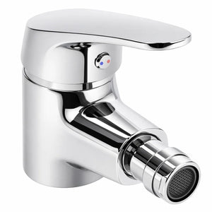 Miscelatore rubinetto europa per bidet in ottone colore cromato con piletta
