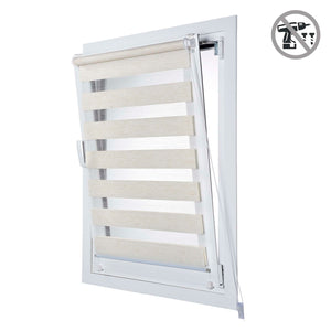 Tenda a Rullo giorno / notte installazione senza foratura EasyFix Lino 120x180 cm