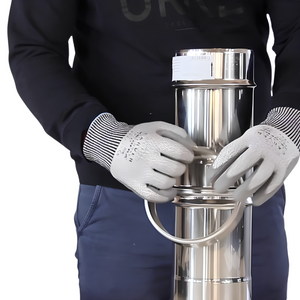 Fascetta bloccaggio monoparete acciaio inox canna fumaria collare tubature *** misura Ø 150 mm, confezione 1