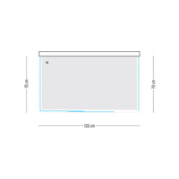 Ogomondo cabina doccia slide 3 lati cristallo temprato serigrafato 120x70x70