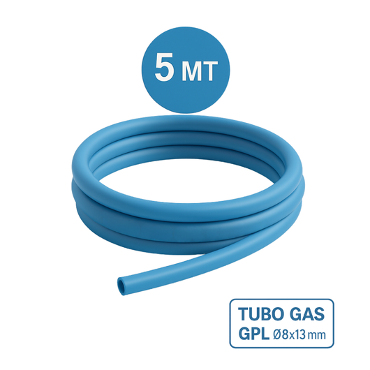 Tubo flessibile in gomma per gas gpl per impianti sicuri *** lunghezza metri 5, confezione 1