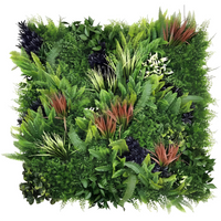 Pannello decorativo siepe artificiale interni esterni 100 x 100 x h5 cm kenya