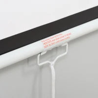 Telo per Proiettore da 100" Formato 16:9/4:3 ad Altezza Regolabile, 210x8.6x7 cm, Bianco e Nero