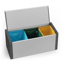 MONGARDI Cassapanca per la Raccolta Differenziata (Interno/Esterno) 85x34x38