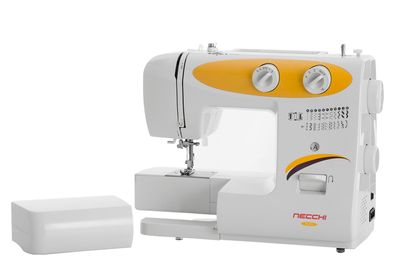 Necchi N85, macchina per cucire meccanica, 23 punti cucitura e asola in 4 tempi