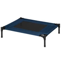 Letto Rialzato per Cani, Cuccia da Viaggio Impermeabile per Animali fino 20kg, 76x61x18cm, Blu