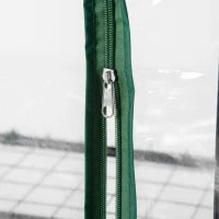 Serra da Balcone Compatta con 4 Ripiani e Copertura in PVC Trasparente, 70x50x160cm