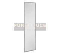 NADINE SPECCHIO DA PARETE CON CORNICE GRIGIA CON GANCI X INSTALLAZIONE ORIZZONTALE E VERTICALE 33,5X125CM