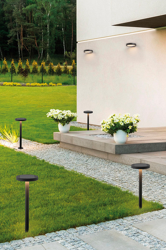 Applique da parete Nap solare antracite a led da 2,2w a batteria IP54