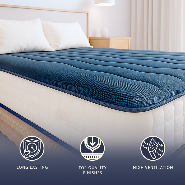 Materasso singolo 80 X 190 cm in Waterfoam Anallergico | Altezza 20 cm | Dispositivo Medico Classe 1 | Medio Rigido, Antibatterico e Traspirante | Made in Italy