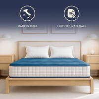 Materasso singolo 80 X 190 cm in Waterfoam Anallergico | Altezza 20 cm | Dispositivo Medico Classe 1 | Medio Rigido, Antibatterico e Traspirante | Made in Italy