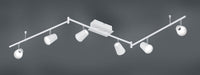 NARCOS BARRA 6 SPOTS 13W 1200lm, 3000K  BIANCA CON DIFFUSORE CONICO FORO L. 177CM