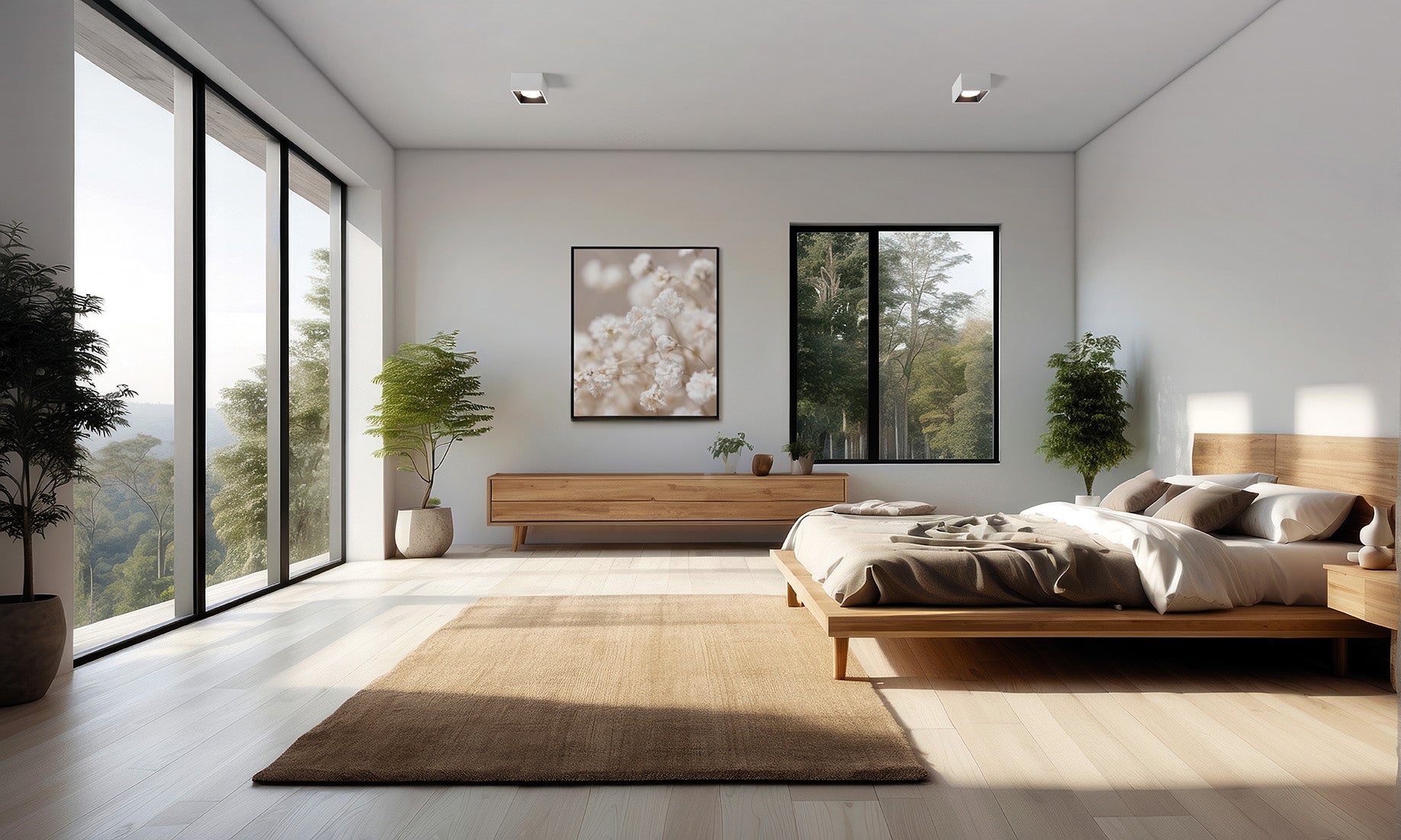 NASSO Soffitto 1 Luce quadrata Bronzo 12x12cm attacco GX53 in gesso e alluminio