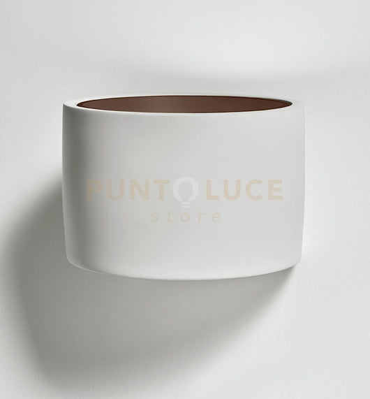 NASSO applique a Parete 1 Luce attacco GX53 Tonda Bronzo d.12cm 60°