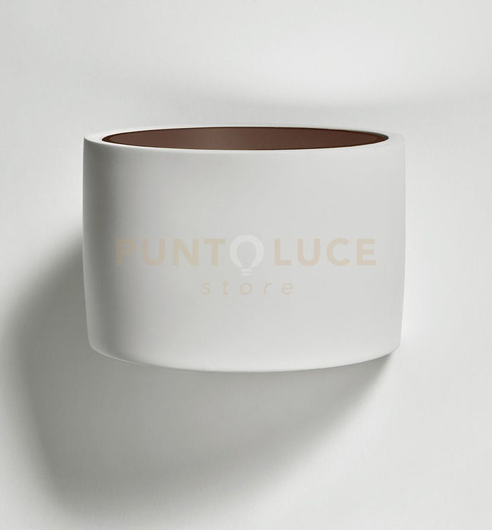 NASSO applique a Parete 1 Luce attacco GX53 Tonda Bronzo d.12cm 60°