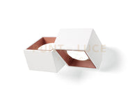 NASSO applique a Parete 2 Luci attacco GX53 Biemissiva Quadrata rame in gesso e alluminio