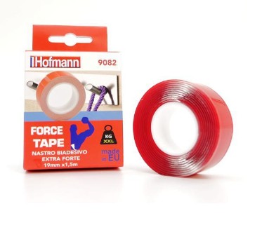 NASTRO BIADESIVO EXTRA FORTE TRASPARENTE 19mmX1,5m