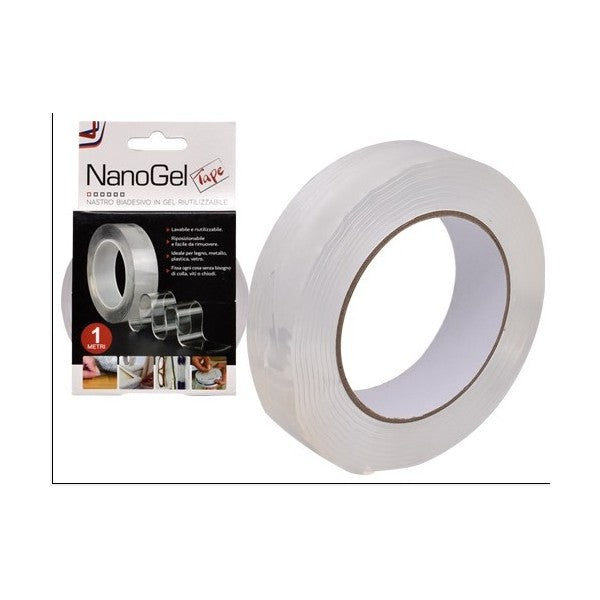 NASTRO BIADESIVO GEL TRASPARENTE 3MT.