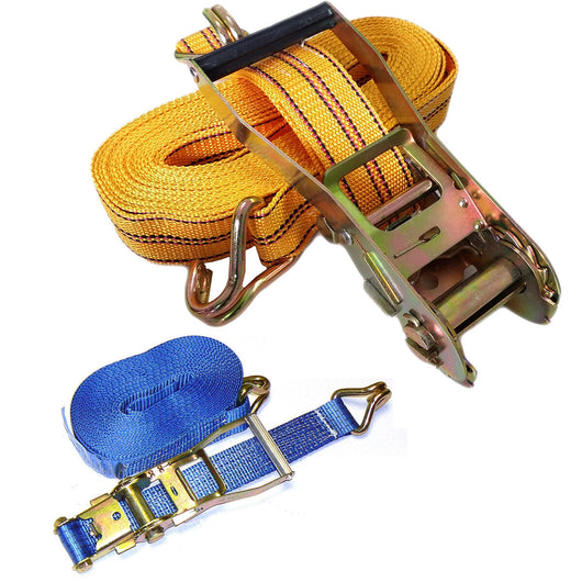 NASTRO CINGHIA A CRICCHETTO 10MT 2" FIBBIA ANCORAGGIO FERMA BAGAGLI FUNE CORDA