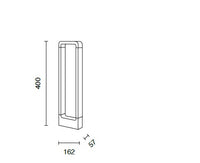NATURE PALETTO DA STERNO LED 4000K 698LM 12W IP65 CORTEN H.40CM