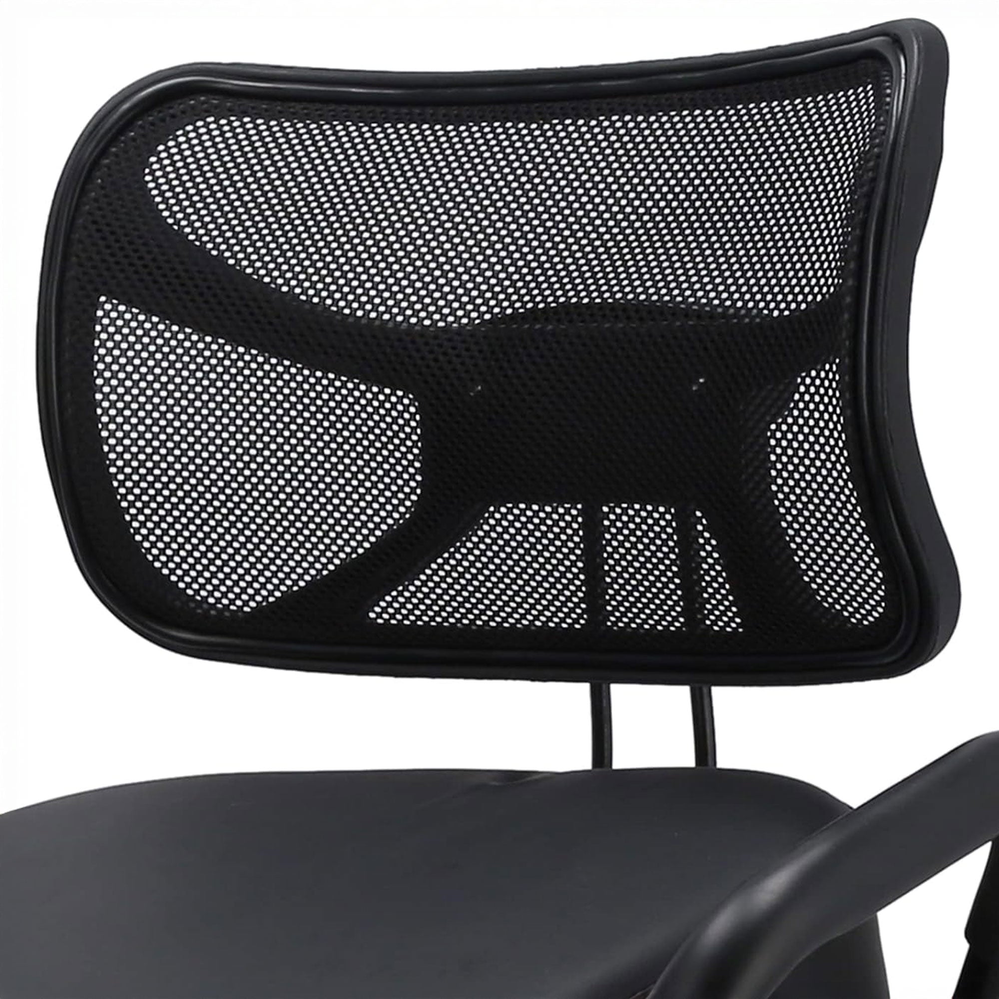 Neil - Sedia Sgabello Ergonomico Posturale Ortopedico con Schienale max 110 Kg Nero