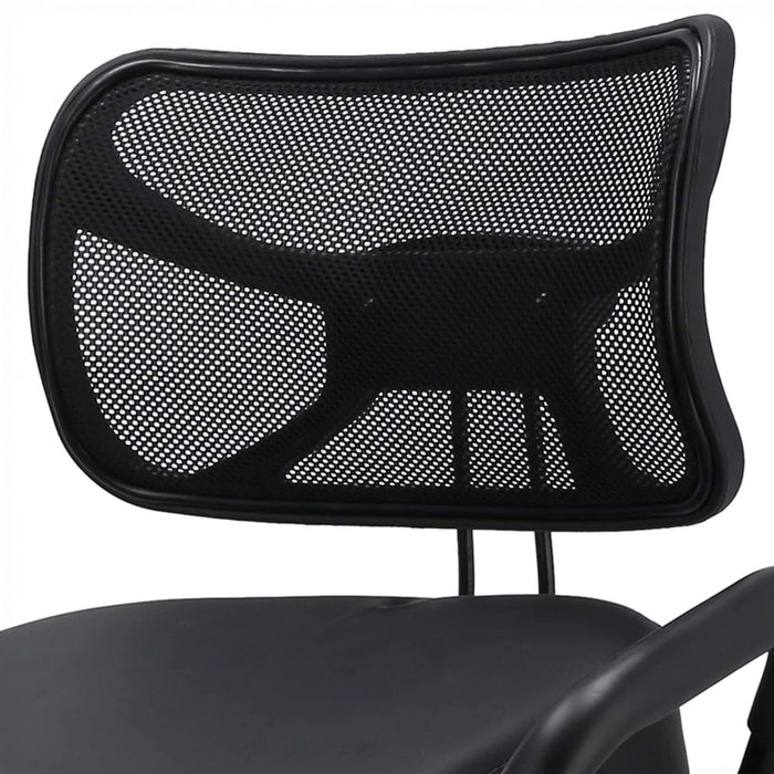 Neil - Sedia Sgabello Ergonomico Posturale Ortopedico con Schienale max 110 Kg Nero