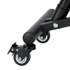 Neil - Sedia Sgabello Ergonomico Posturale Ortopedico con Schienale max 110 Kg Nero