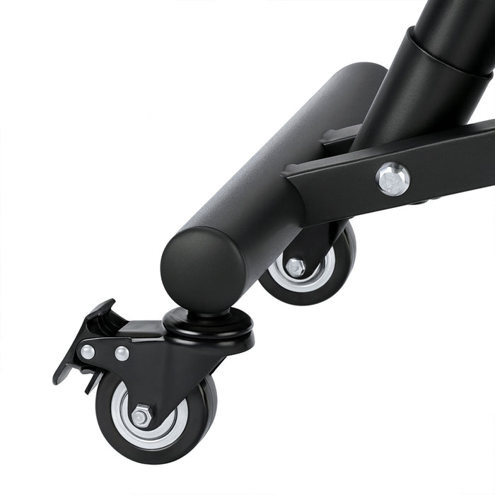 Neil - Sedia Sgabello Ergonomico Posturale Ortopedico con Schienale max 110 Kg Nero