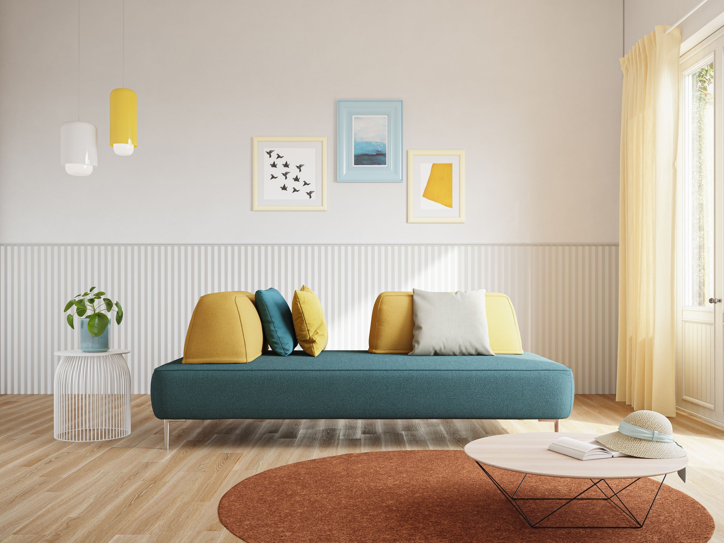 Newton Divano modulare con schienali movibili T07 212 cm grigio