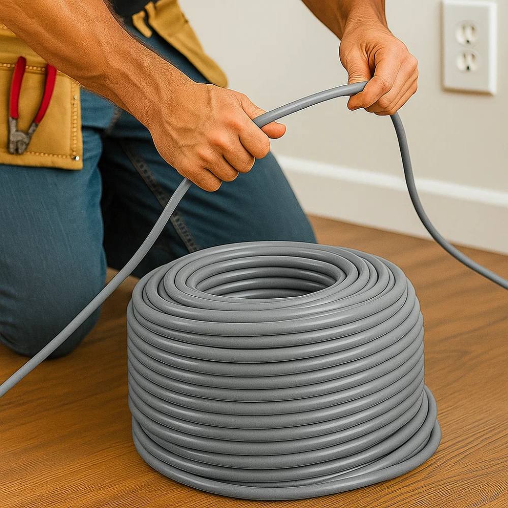 Cavo elettrico fg16or 3x1,5 mm² grigio 0,6/1 kv matassa 100 metri