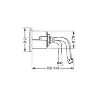 NICCHIA QUADRATA NERA CON MISCELA