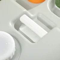 Serbatoio per Acqua da Campeggio 22L con Ruote e Maniglia e Beccuccio Girevole, Grigio