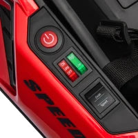 Go Kart Elettrico per Bambini 6-12 Anni 24V 12km/h con Seggiolino Regolabile, Rosso