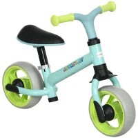 Bici Senza Pedali per Bambini max 4 Anni con Sella Regolabile, in Acciaio, PP, PU e TPR, 66.5x34x47 cm