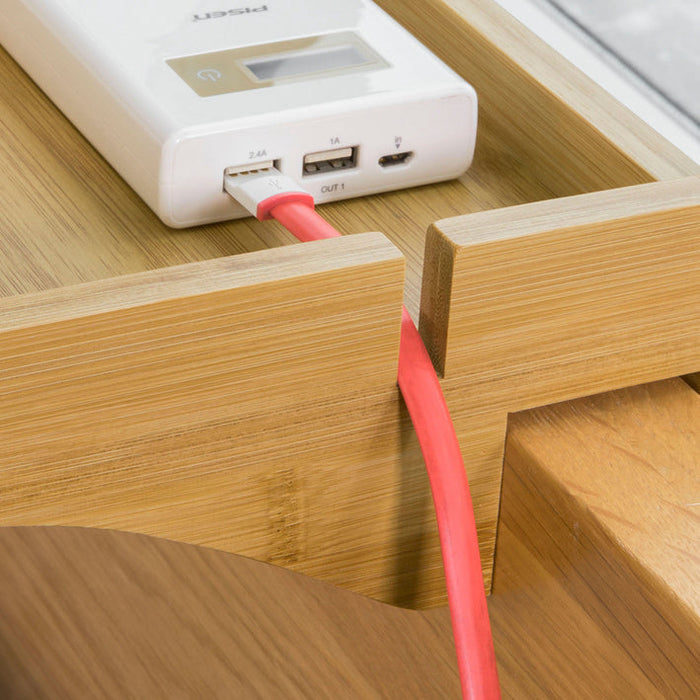 Vassoio da letto Mensole per Camerette Comodino Piccolo Portaoggetti sul Comodino Legno NKD01-N