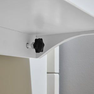 Vassoio da letto Mensole per Camerette Comodino Piccolo Portaoggetti sul Comodino Bianco NKD01-W