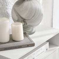 Comodino Con Cassetti Tavolo Telefono Bianco Mensoa Da Muro 45x25x55 Cm NKD03-W SoBuy