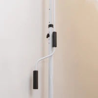 Tenda da Sole a Bracci 3x1.5m con Manovella e Struttura Telescopica, Arancione e Bianco