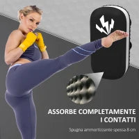Colpitore Boxe e Muay Thai Imbottito per Braccio, in PU e EPE, 38x20x18 cm, Nero